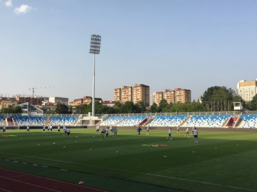 ​Llapi zhvillon stërvitjen e fundit para ndeshjes me Shkupin