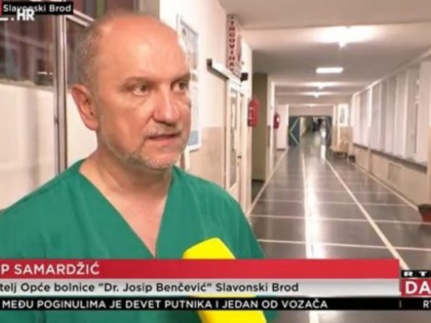 Flet edhe drejtori i spitalit në Slavonski Brod: Dy nga të lënduarit janë në Intensiv, katër të tjerë u operuan