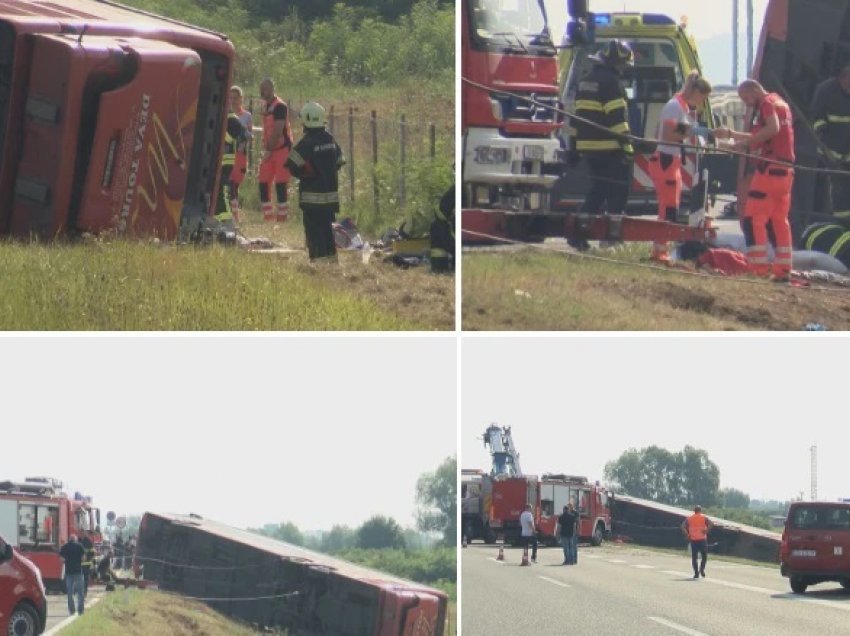 Pamje të rënda/ Media kroate publikon video të aksidentit të autobusit nga Kosova në Kroaci