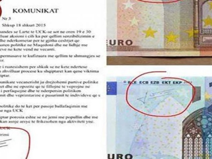 Mashtrimi në emër të UÇK-së: Kopjonte firmën e monedhës prej 20 eurosh