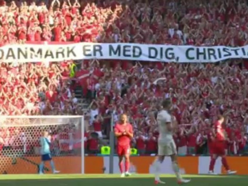 Danimarka dhe Belgjika e ndalin lojën për ta nderuar Eriksenin