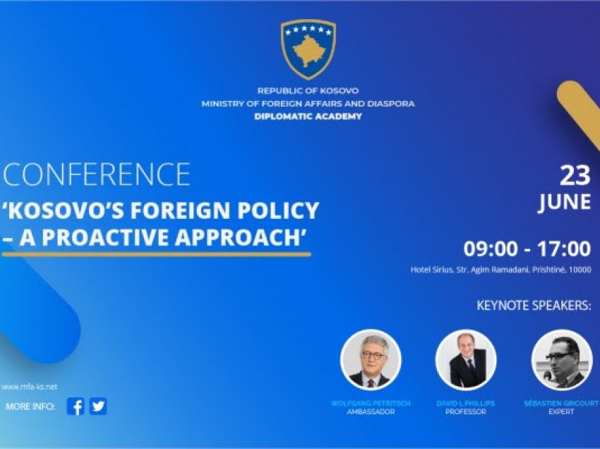 Nesër mbahet konferenca “Politika e jashtme e Kosovës – një qasje proaktive”