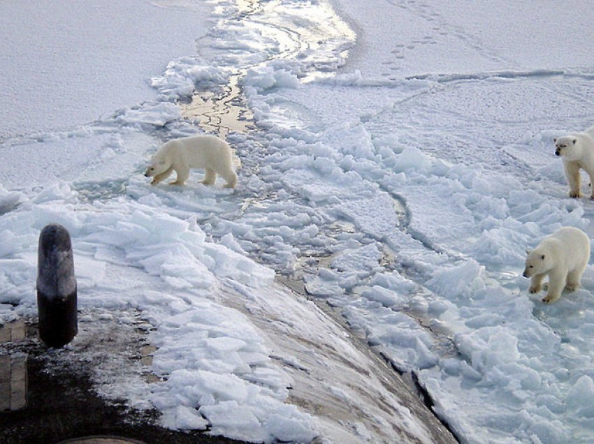Shënohen temperatura rekord edhe në Polin e Veriut