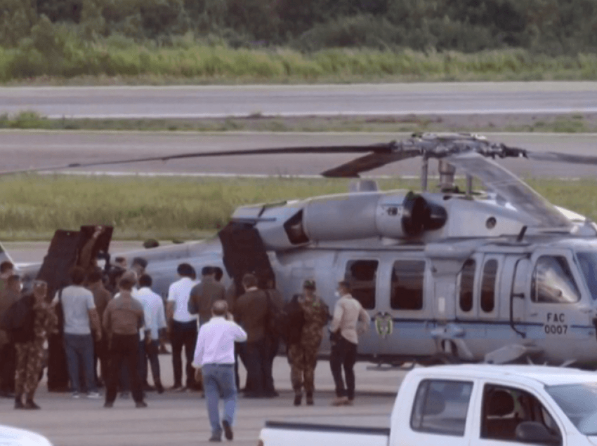 Sulmohet me armë zjarri helikopteri i presidentit të Kolumbisë