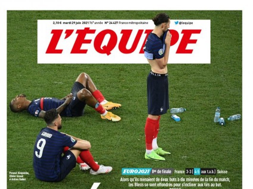 L’Equipe për sfidën Francë - Zvicër: Të rrëzuar nga një lartësi e madhe