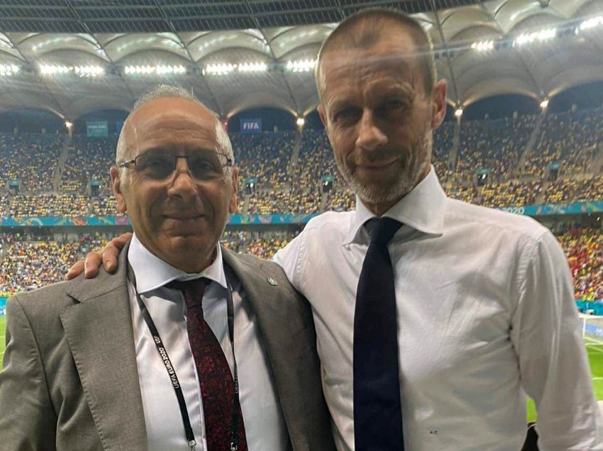 Ademi takohet me presidentin e UEFA-s, Çeferin 