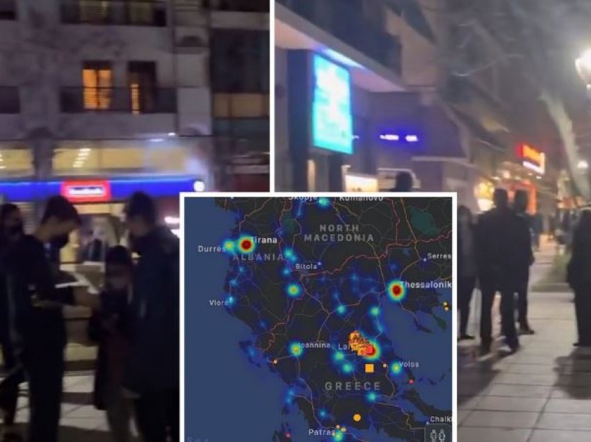 Tërmeti i fortë në Greqi, qytetarët në Elasona dalin të trembur në rrugë e sheshe