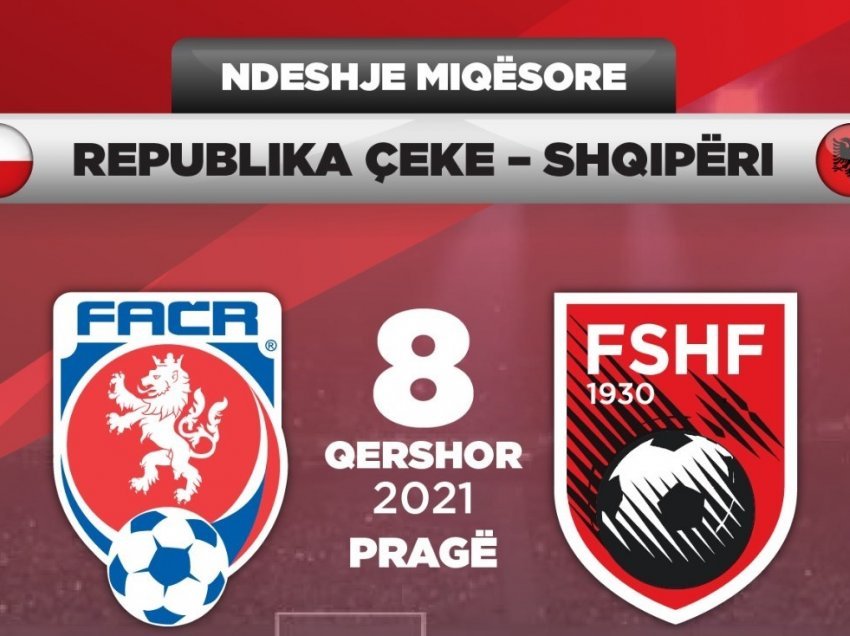 Kombëtarja shqiptare luan miqësore me Republikën Çeke më 8 Qershor 2021