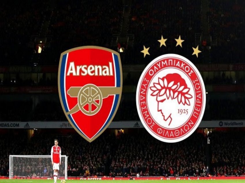 Arsenal-Olympiacos, formacionet zyrtare
