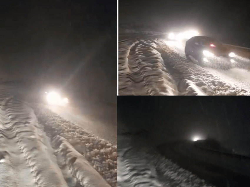 Reshjet e dendura të dëborës, rihapet Qafë Plloça, policia lejon qarkullimin