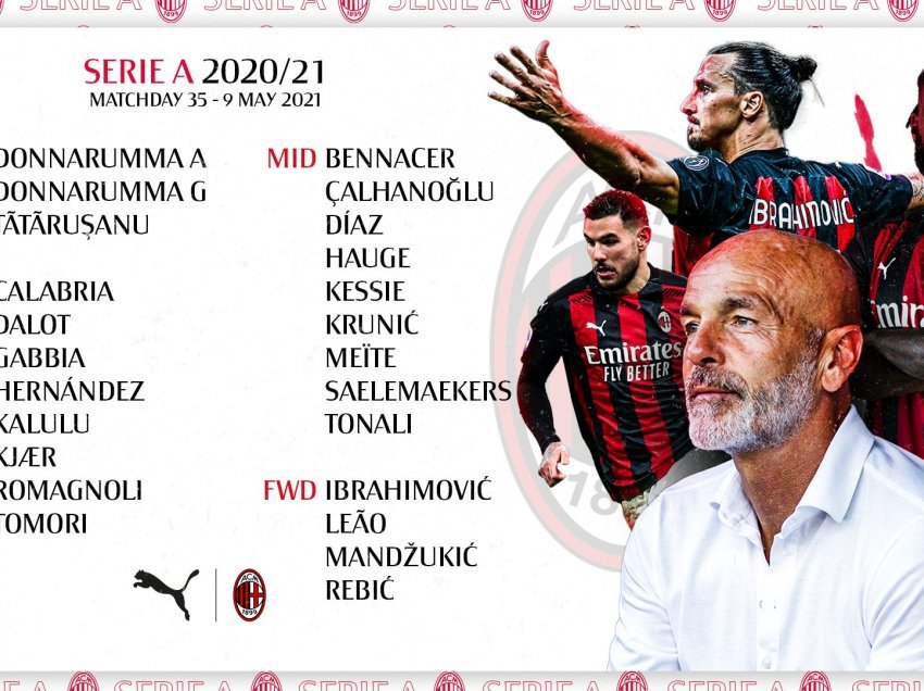 Milani publikon listën kundër Juventusit