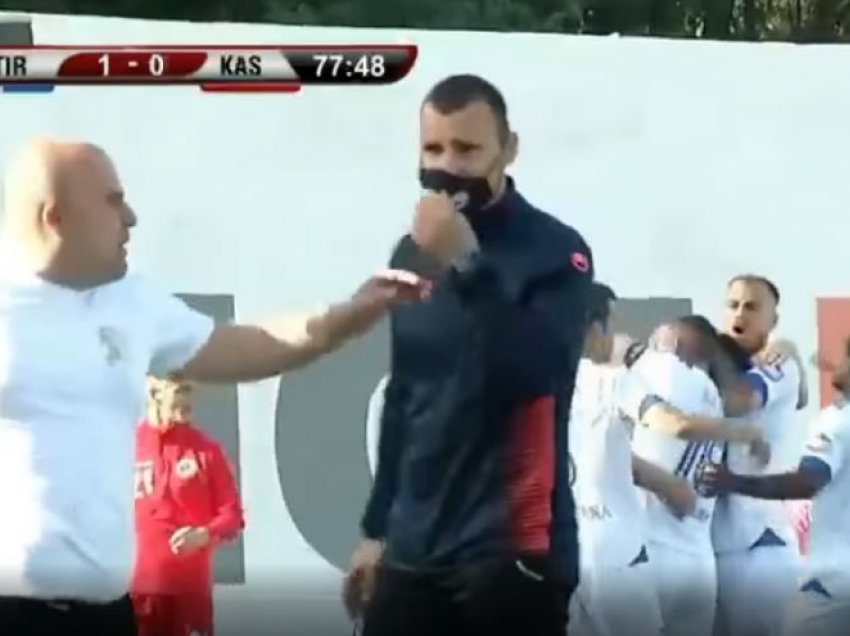 Tensioni gjatë ndeshjes me Tiranën, arrestohen dy drejtuesit e Kastriotit