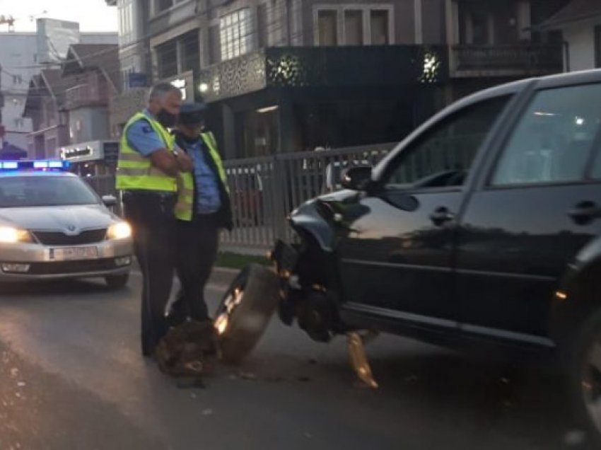 Aksident trafiku mes dy veturave në rrugën Prishtinë – Fushë Kosovë