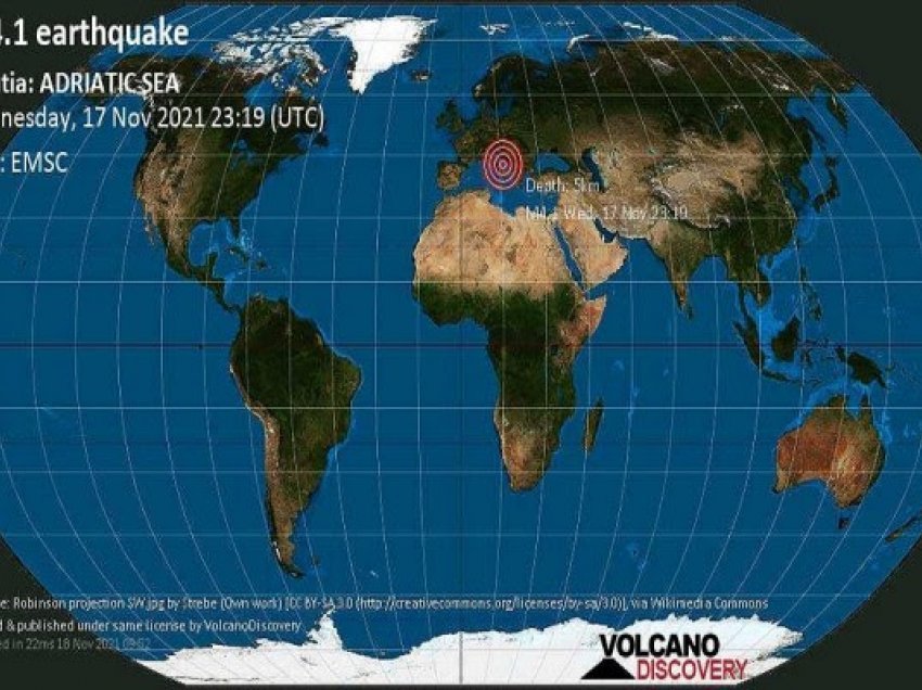 ​Tërmet në detin Adriatik