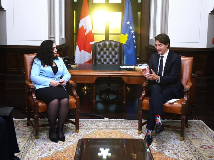 Presidentja Osmani pritet në takim nga kryeministri i Kanadasë: Kosova është e bekuar me aleatët e saj