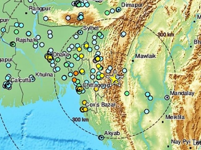 Tërmet prej 6.1 shkallësh godet zonën kufitare Indi-Mianmar