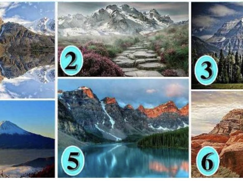 Zgjidhni një nga këto male dhe zbuloni se çfarë fshihet në të pandërgjegjshmen tuaj