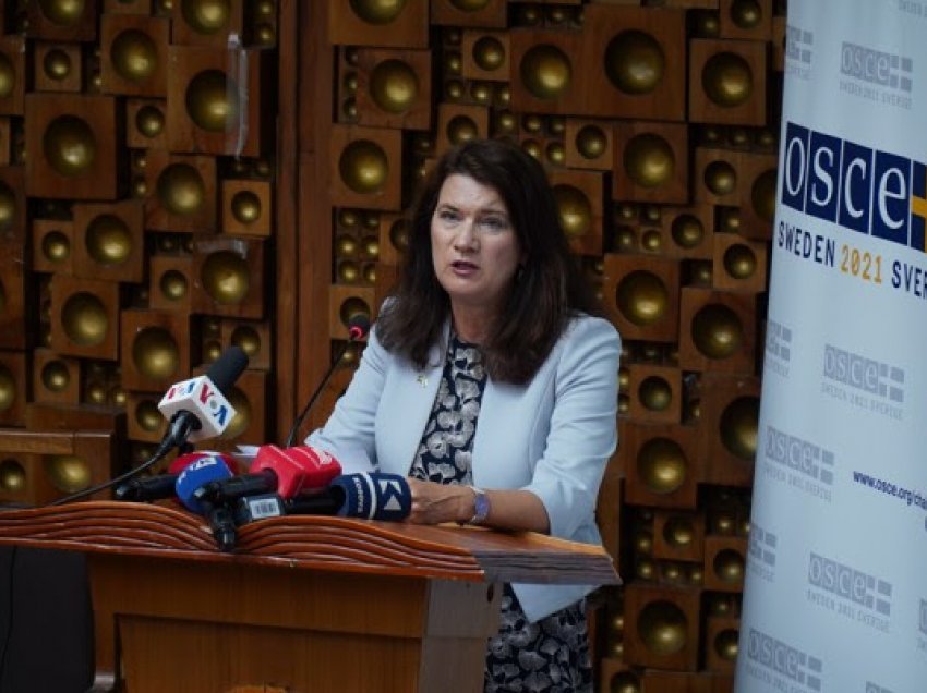 Kreu i OSBE, Ann Linde viziton sot Shqipërinë