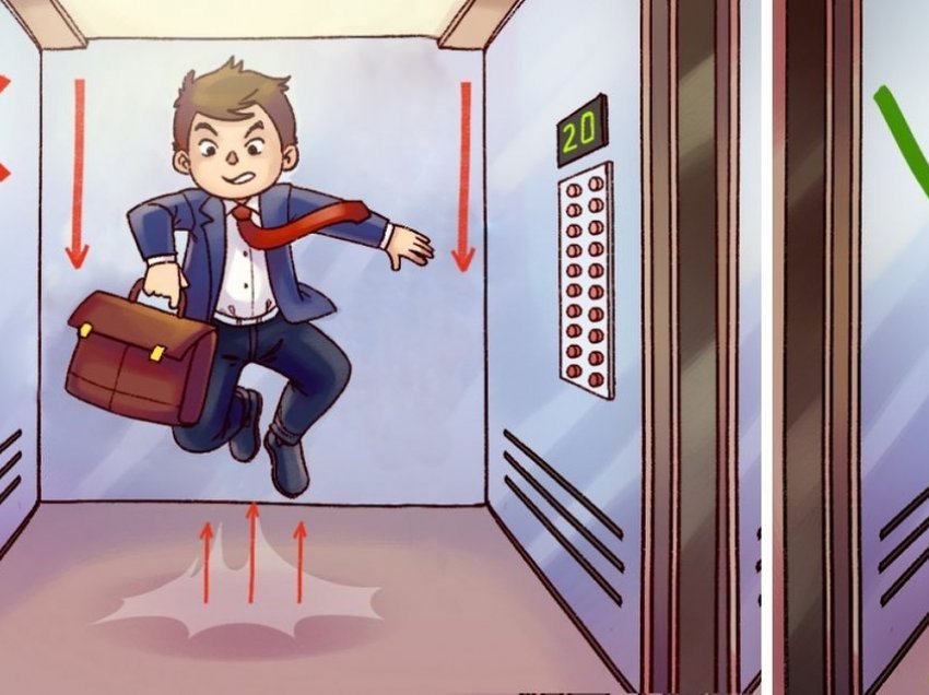 Si të dilni gjallë nga një ashensor që bie?