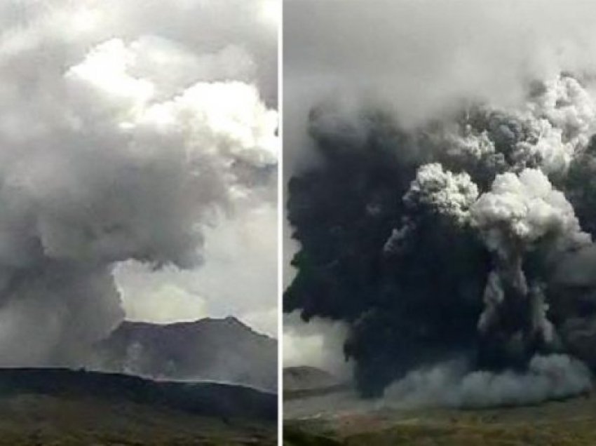 Një vullkan në Japoni hodhi hirin deri në mbi 3 mijë metra lartësi