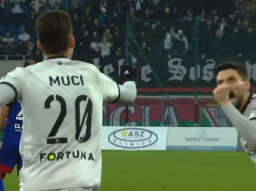Muçi shënon gol fantastik në Poloni