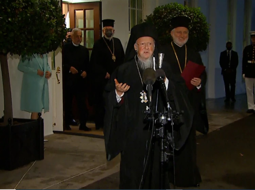 Patriarku Bartolomeu nis takimet në SHBA 