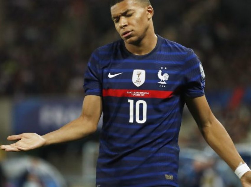 Mbappe lëndohet dhe humbet 2 ndeshje të Francës