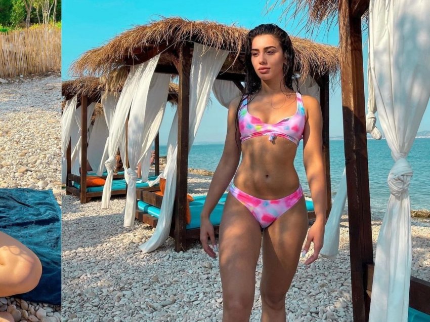 Melinda Ademi në postimin e fundit ka ekspozuar linjat në bikini 