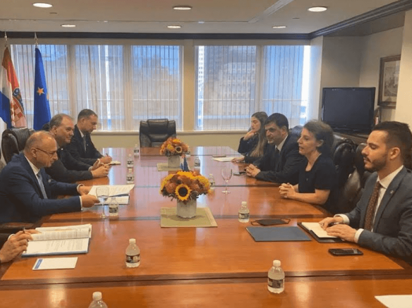 Ministrja Gërvalla në New York takohet me homologun kroat, flasin për avancim të bashkëpunimit
