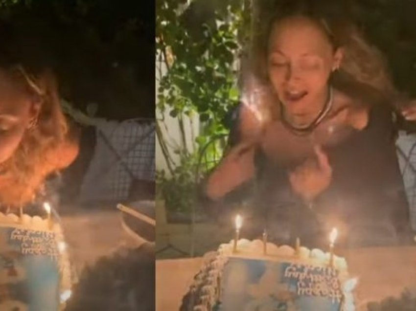 Po fryente qirinjtë e tortës, flokët e aktorës marrin flakë, ja reagimi i saj