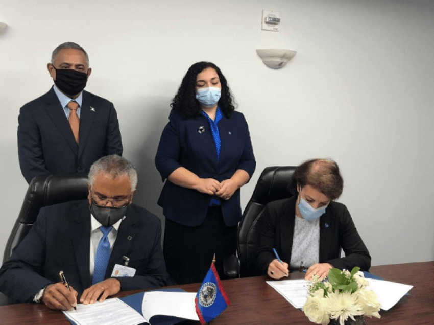 Ministrja Gërvalla nënshkruan memorandum me shtetin e Belizesë