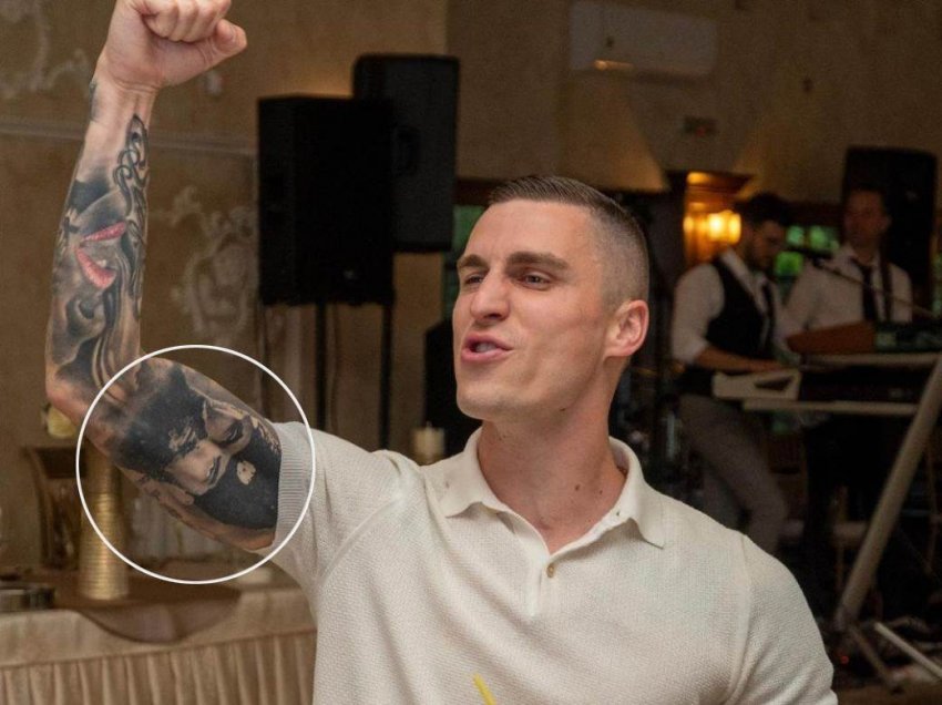 UEFA i tregon vendin futbollistit serb, që mbanë tatuazhin e një krimineli