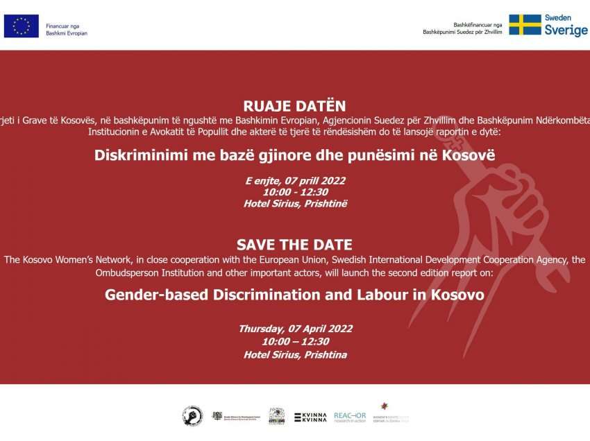 RrGK lanson raportin “Diskriminimi me Bazë Gjinore dhe Punësimi ne Kosovë”