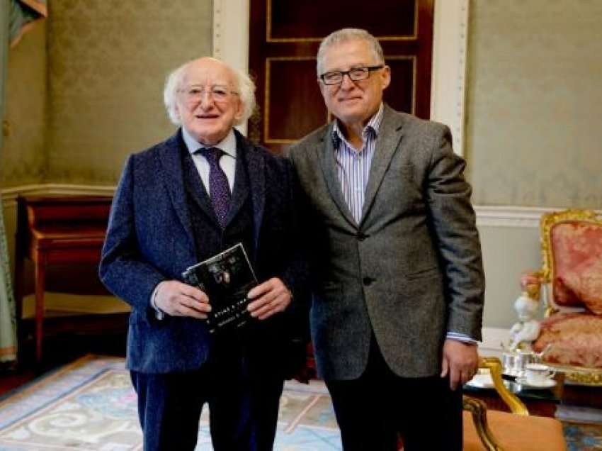 Presidenti i Irlandës pret në takim shkrimtarin shqiptar