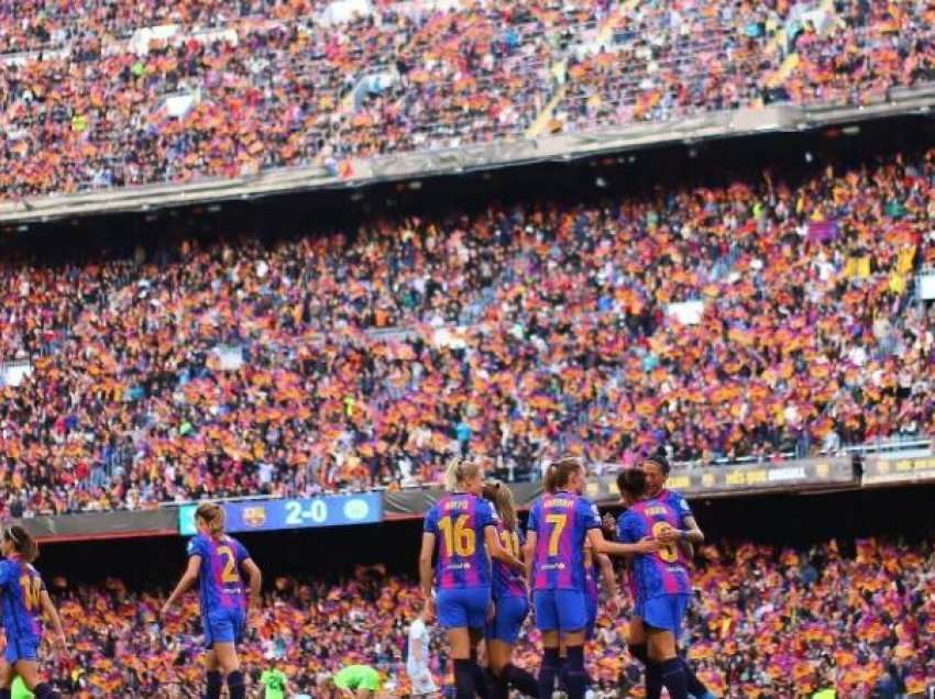 Rekord historik në futbollin e femrave, Barcelona thyen rekordin e tifozëve në stadium