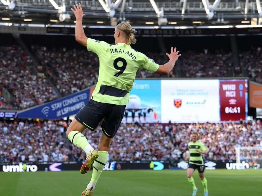 Haaland debuton furishëm në Premier League, dy gola për fitoren e Manchester Cityt