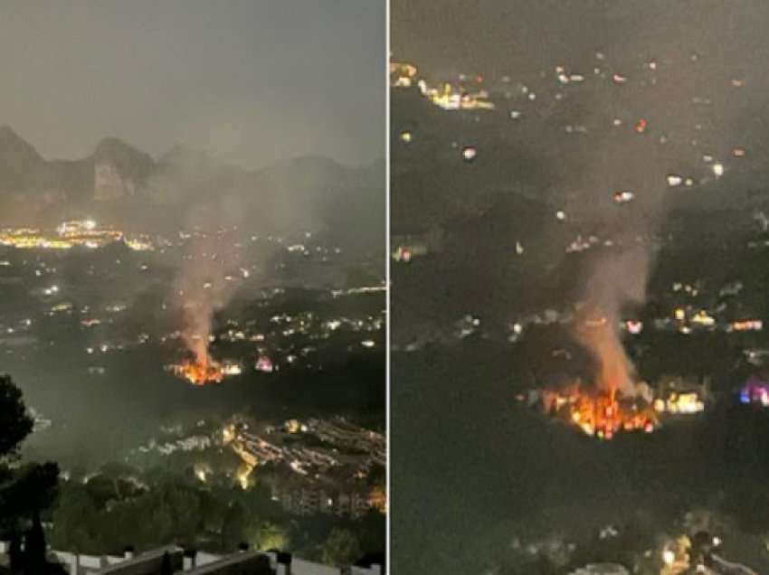 ​Zjarr i madh në Spanjë, tetë fshatra dhe 1500 njerëz të evakuuar