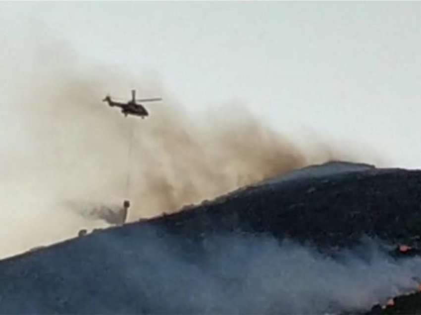 Vazhdon të jetë aktiv zjarri në Palasë, pritet ndërhyrja nga ajri