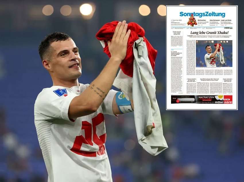 ‘Rroftë Granit Xhaka’/ Ja çka shkruan gazeta zvicerane që e vendosi yllin shqiptar në ballinën kryesore