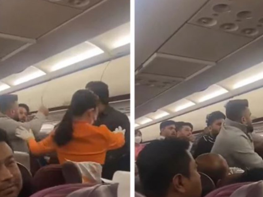 Sherr në avion, pasagjerët u grindën ndërsa stjuardesat u përpoqën t’i ndanin