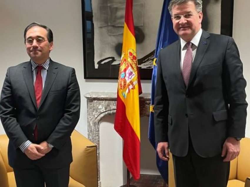 Lajçak takon ministrin e jashtëm spanjoll, diskutojnë edhe për Kosovën