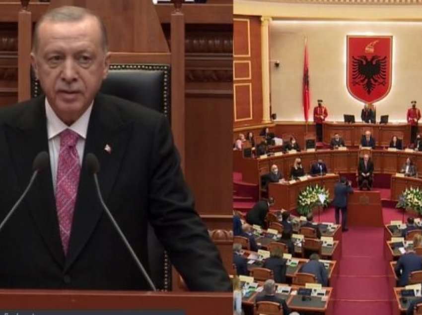 Erdogani në Kuvendin e Shqipërisë: Kemi 600 vjet miqësi, tani edhe aleatë strategjikë