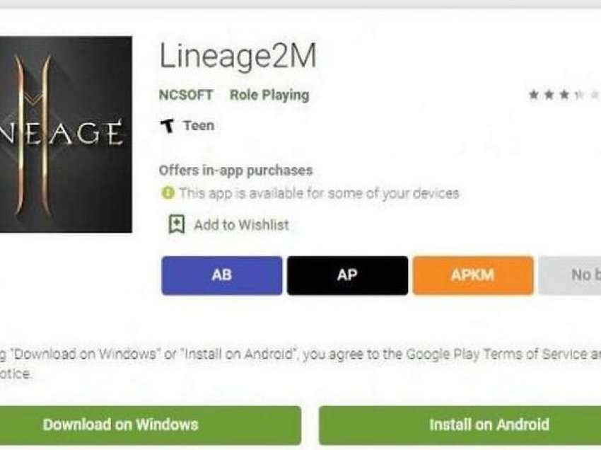 Google teston shkarkimin e lojërave në Windows nga Play Store