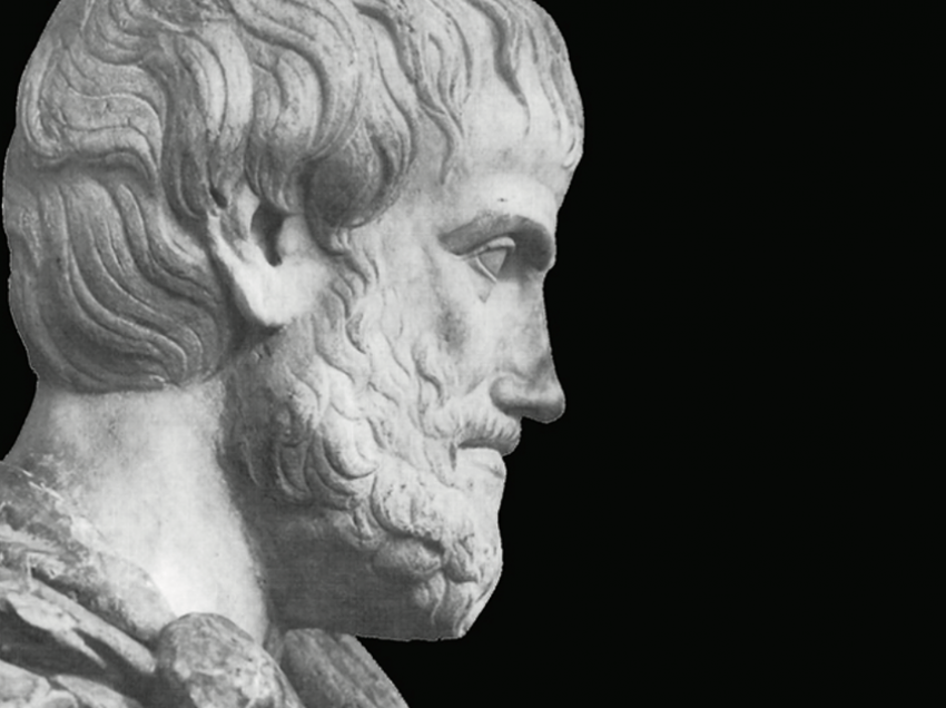 Imazh i rrallë, Aristoteli duke këshilluar Aleksandrin e Madh