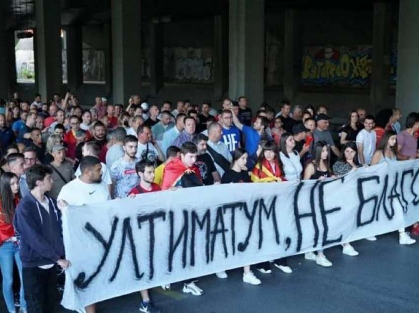Përfundoi protesta në Shkup, edhe këtë herë u dëgjuan thirrjet antishqiptare