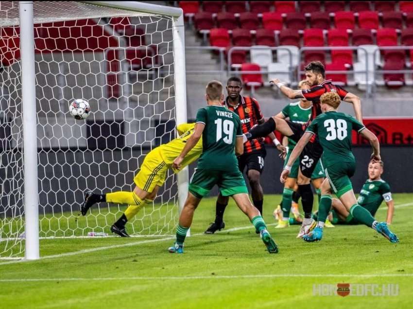 Mbrojtësi i Kombëtares shënon gol fitoreje me Honvedin