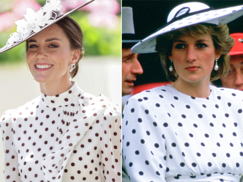 34 vjet më vonë, në të njëjtën ngjarje, Kate Middleton rikrijon veshjen e Princeshës Diana