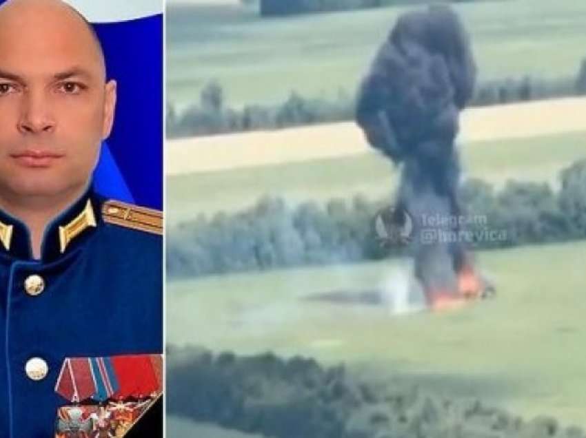 Publikohen pamjet kur helikopteri i kolonelit rus hidhet në erë nga raketa ukrainase