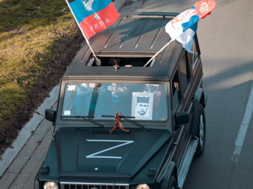 Me vetura, serbët në mbështetje të pushtimit rus të Ukrainës