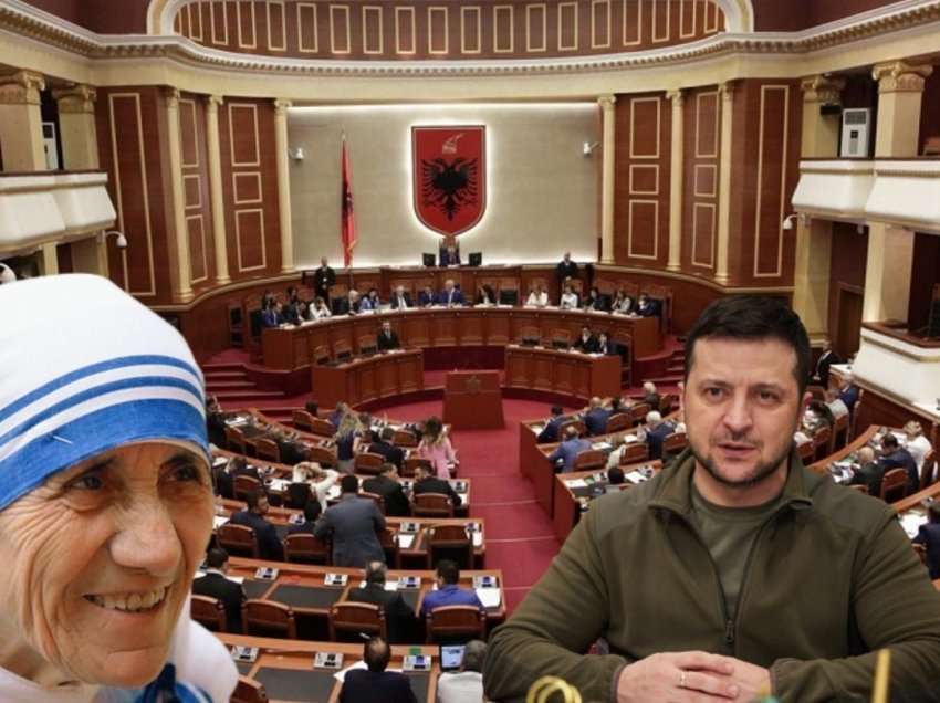 Zelensky në Kuvendin shqiptar: Populli juaj më kujton Nënë Terezën